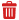 Icono de papelera de reciclaje
  roja